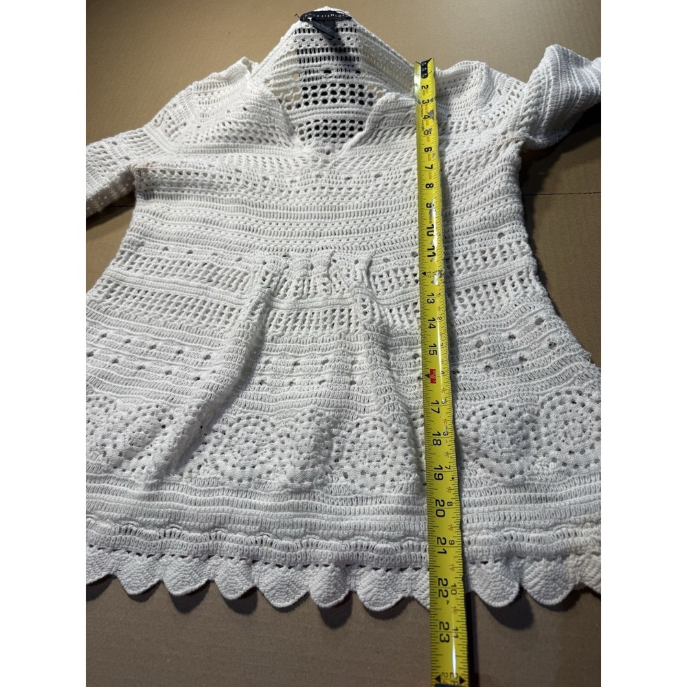 Vintage Y2K ‎ Crochet beach Cover Up Dress  Beach Boho Festival Size Large - Picture 6 of 10